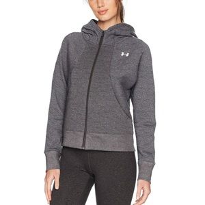 Under Armour Grey Zip Up Hoodie Fleece